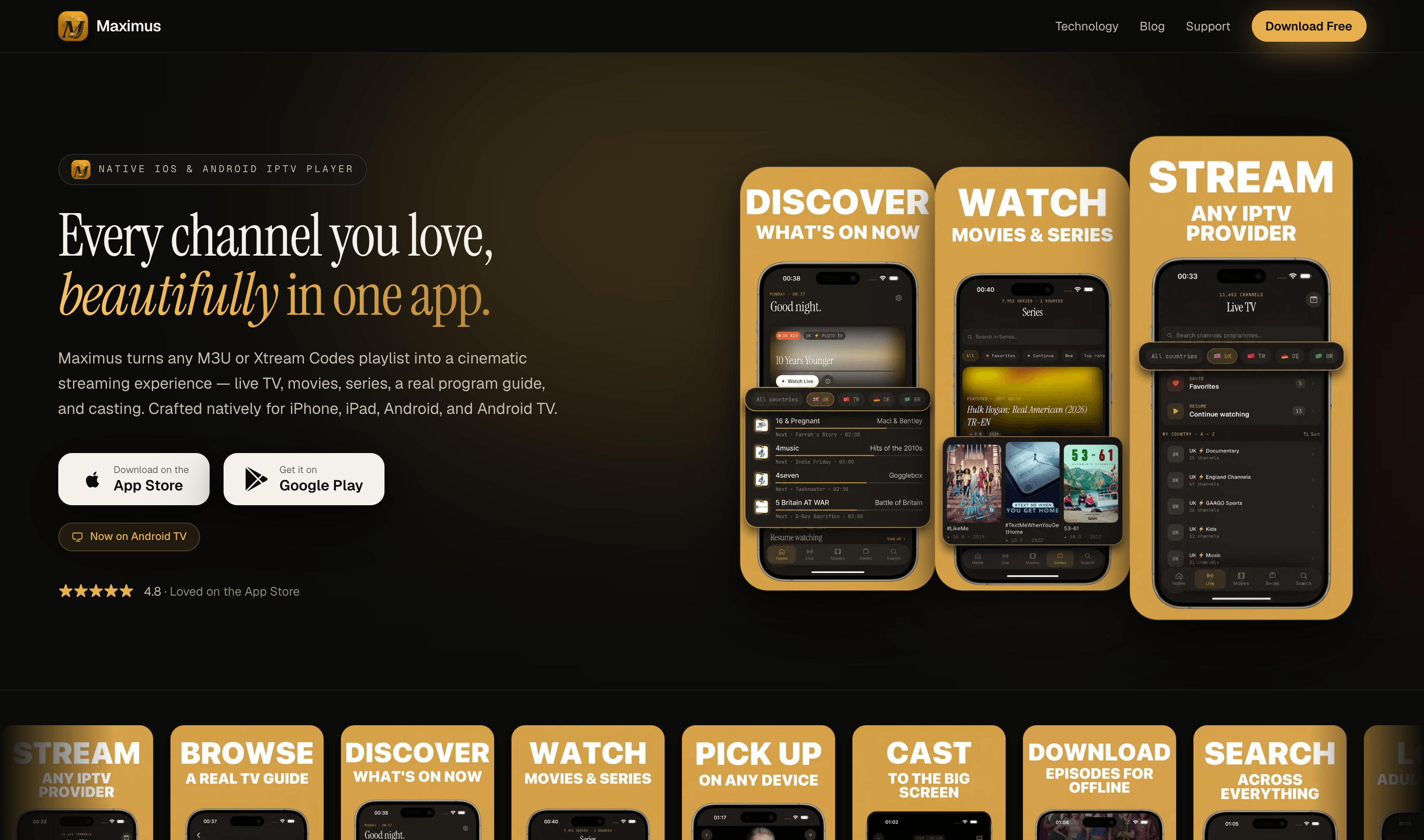 Maximus IPTV Player