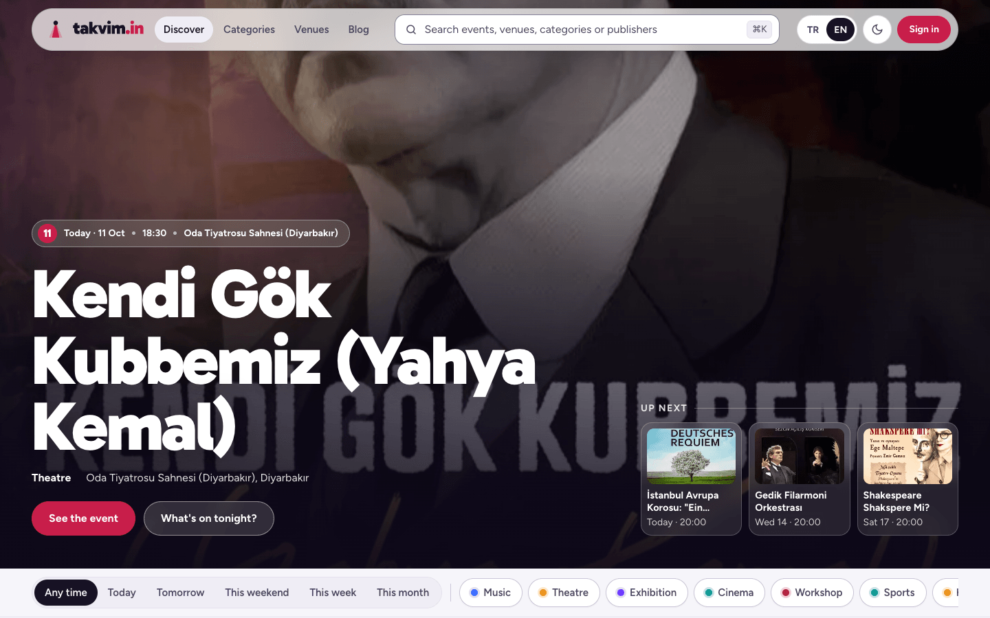 takvim.in — product screenshot
